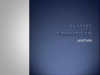 classes gramaticais