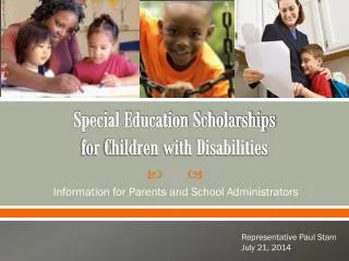 Special Education Scholarships for Children with Disabilities