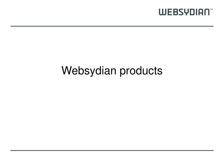 websydian products