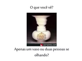 o que voc v