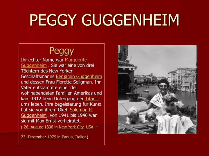 peggy guggenheim