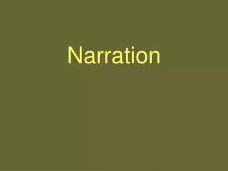 Narration