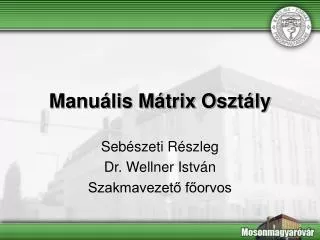 manu lis m trix oszt ly