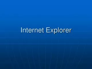 internet explorer