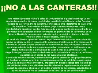 no a las canteras