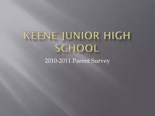 Keene Junior high School