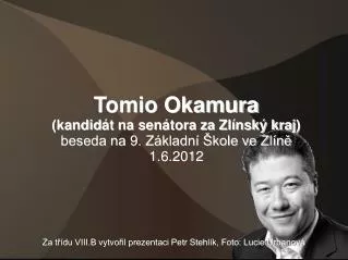 Tomio Okamura (kandid át na senátora za Zlínský kraj ) beseda na 9. Základní Škole ve Zlíně
