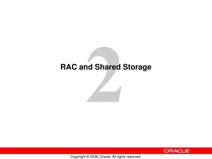 rac and shared storage