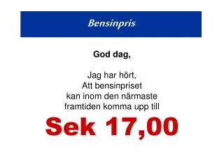 bensinpris