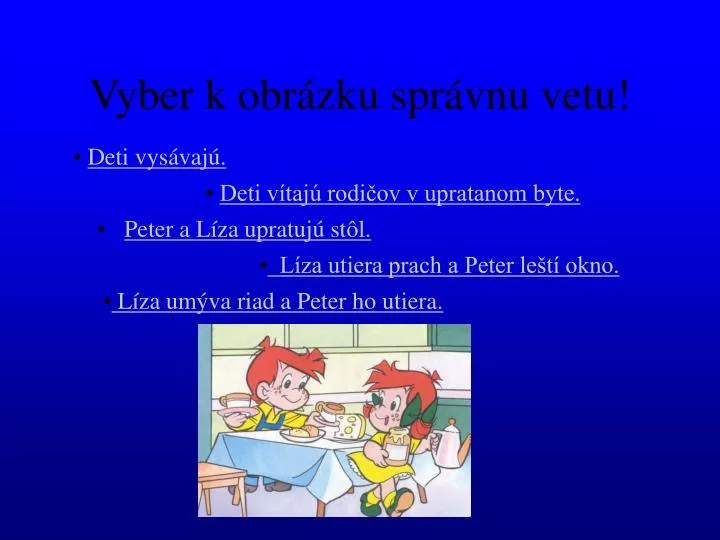 vyber k obr zku spr vnu vetu