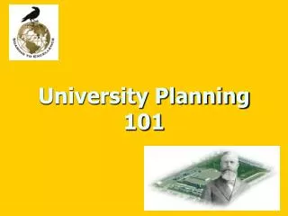 University Planning 101