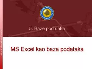 5 baze podataka