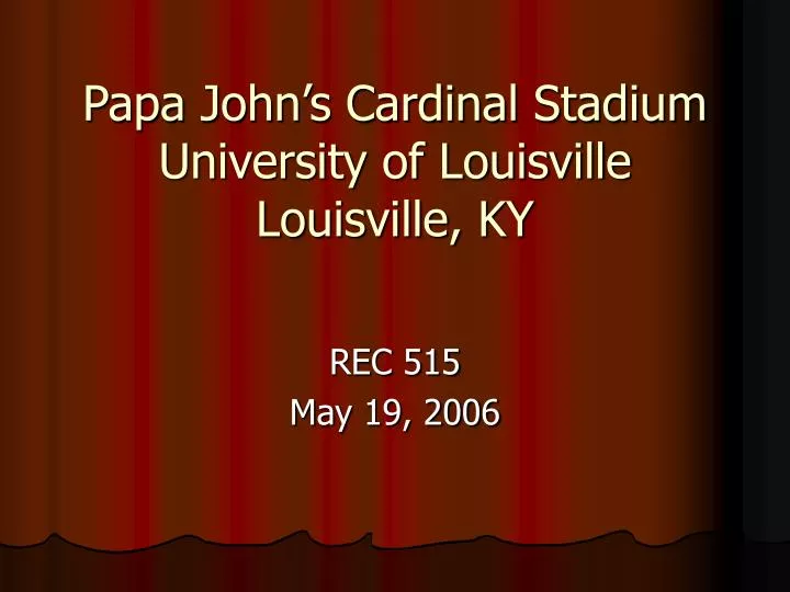 papa john s cardinal stadium university of louisville louisville ky
