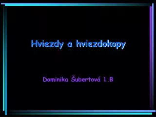 hviezdy a hviezdokopy
