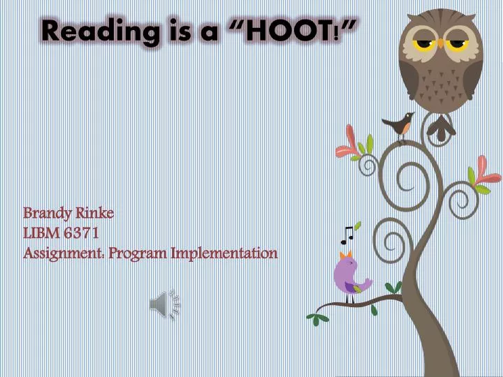 reading is a hoot