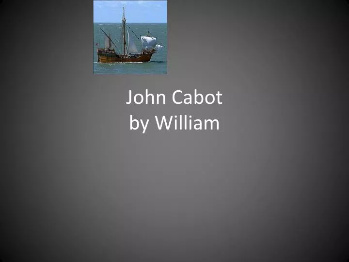 john cabot by william