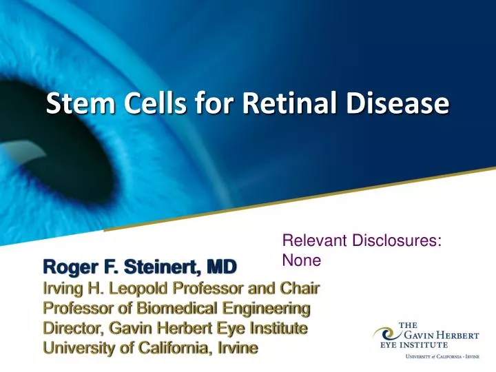 stem cells for retinal disease
