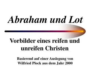 abraham und lot