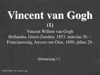 Vincent van Gogh (1)