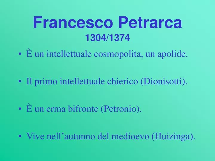 francesco petrarca 1304 1374