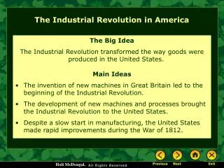 The Industrial Revolution in America