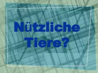 n tzliche tiere