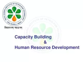 Capacity Building &amp; Human Resource Development