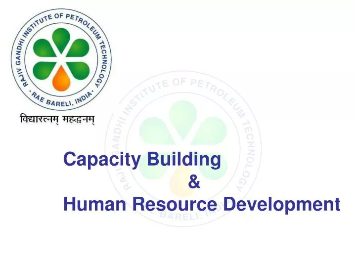 capacity building human resource development