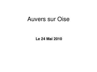 auvers sur oise