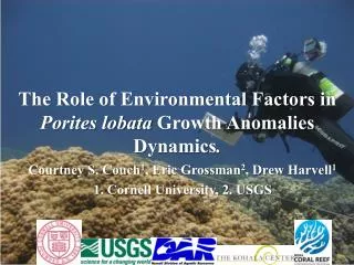 The Role of Environmental Factors in Porites lobata Growth Anomalies Dynamics .