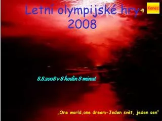 letn olympijsk hry 2008