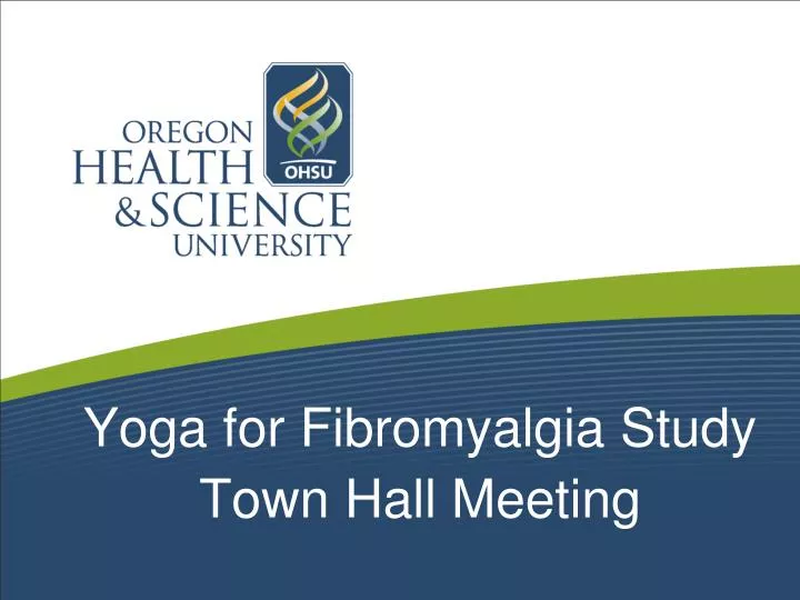 yoga for fibromyalgia study town hall meeting