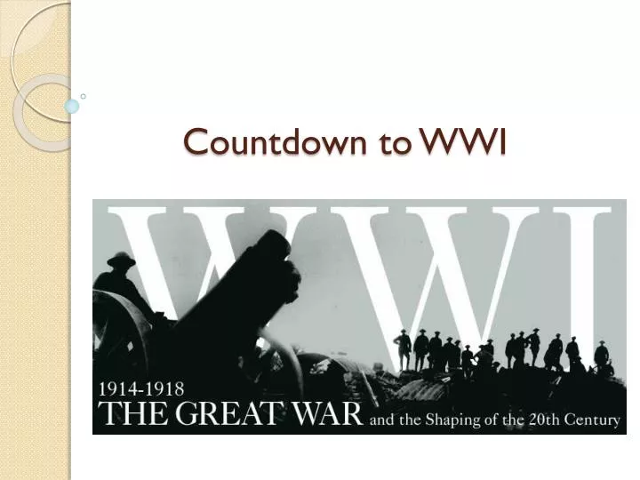 countdown to wwi