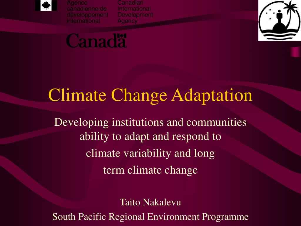 PPT - Climate Change Adaptation PowerPoint Presentation, free download ...