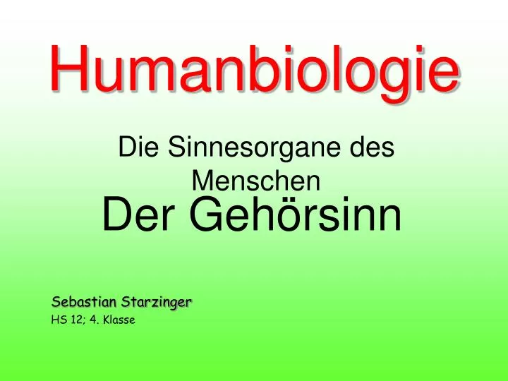 humanbiologie
