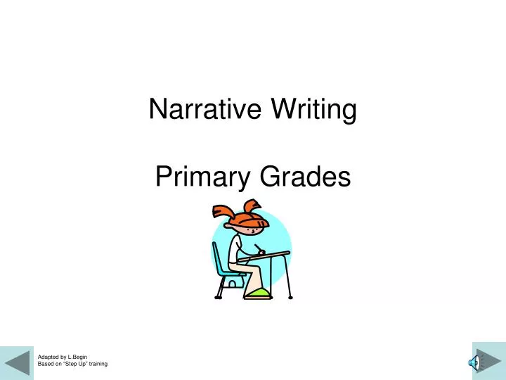 narrative writing primary grades