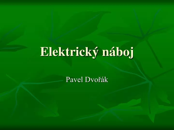 elektrick n boj