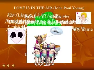 LOVE IS IN THE AIR (John Paul Young)