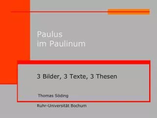 paulus im paulinum