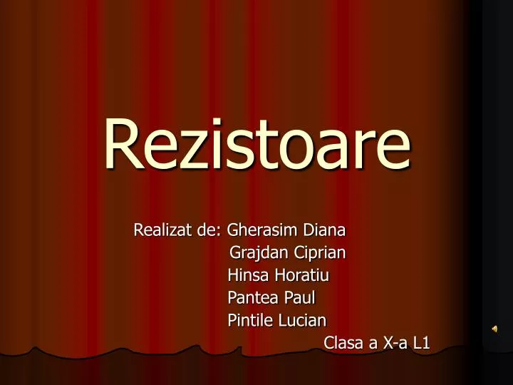 rezistoare