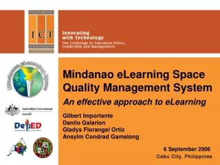 Mindanao eLearning Space Quality Management System