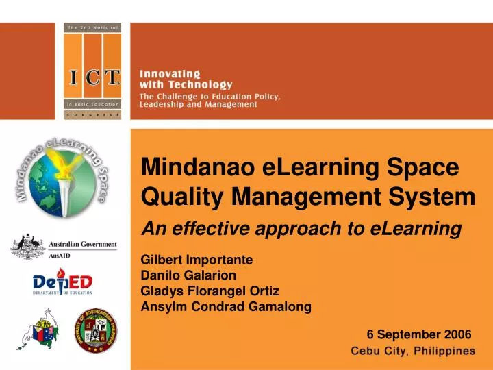 mindanao elearning space quality management system