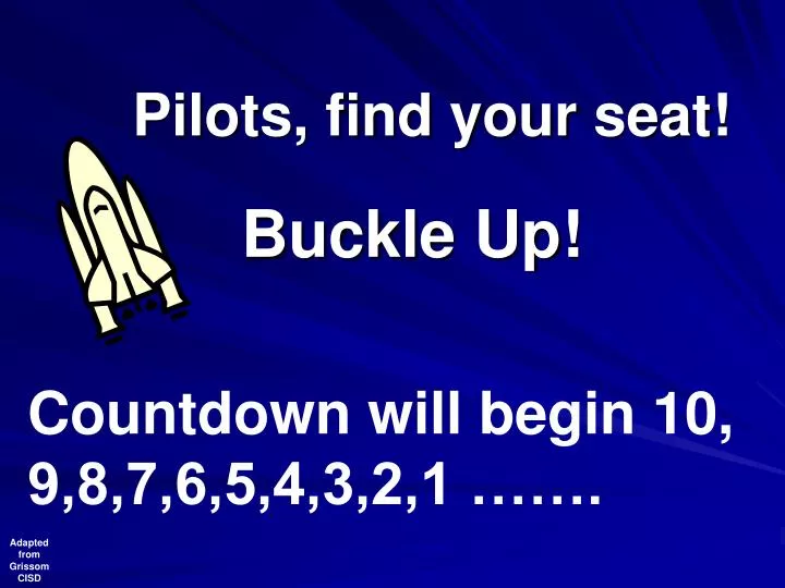 pilots find your seat
