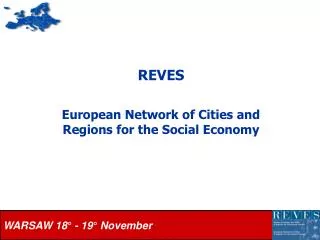 REVES European Network of Cities and Regions for the Social Economy