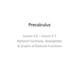 Precalculus