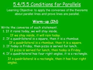 5 4 5 5 conditions for parallels