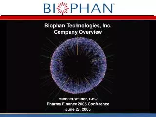 Biophan Technologies, Inc. Company Overview