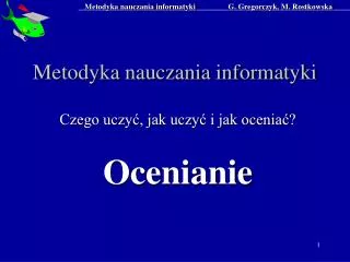 metodyka nauczania informatyki