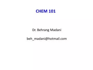 CHEM 101
