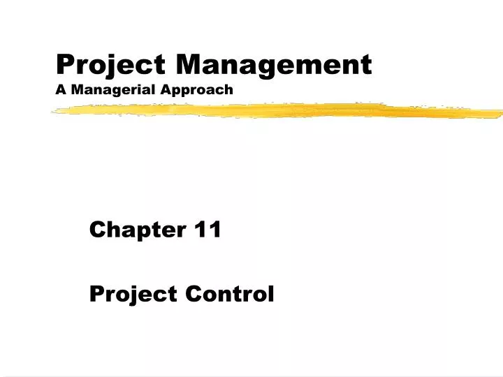 project management a managerial approach